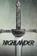 Highlander game logo with sword